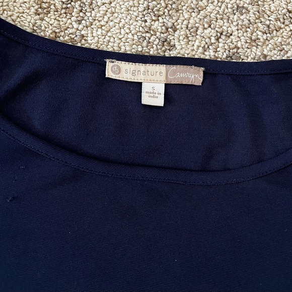 NWT Dressbarn Bell Sleeve Navy Dress - Picture 8 of 10